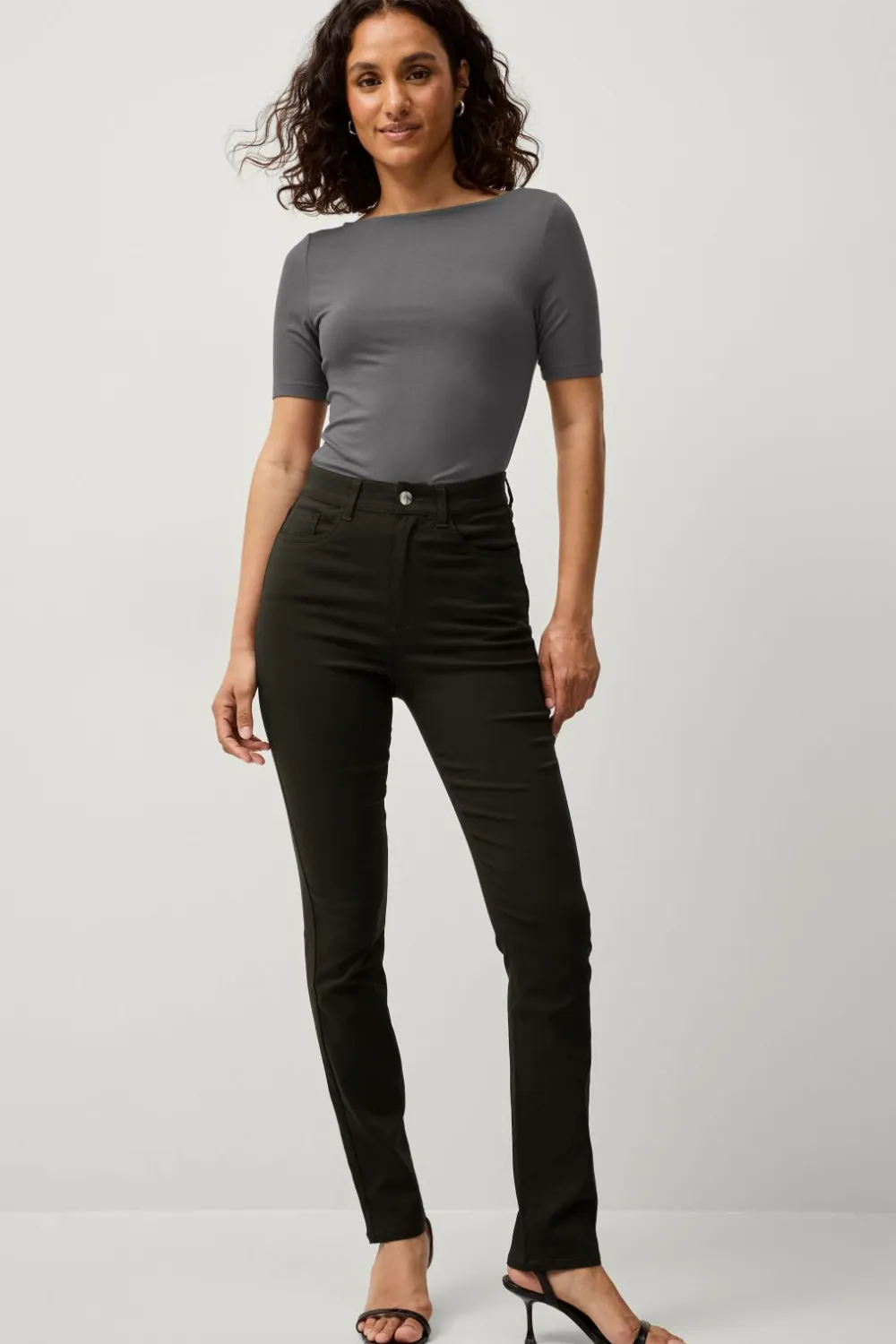 Ellos Bukser>Collection Flexy jegging i superstretch Sort