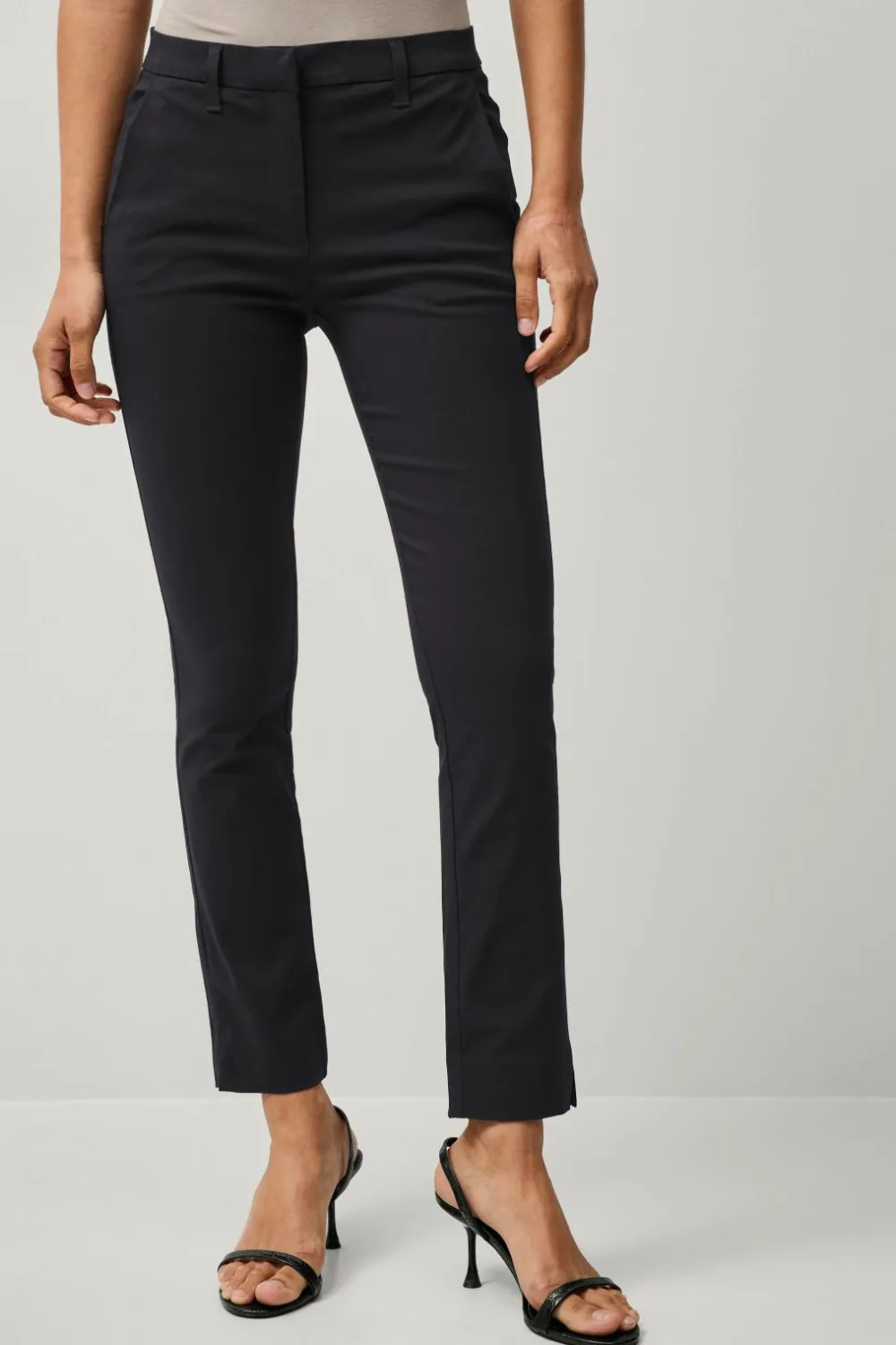 Ellos Collection Flexy Slim fit bukser i superstretch Sort Online