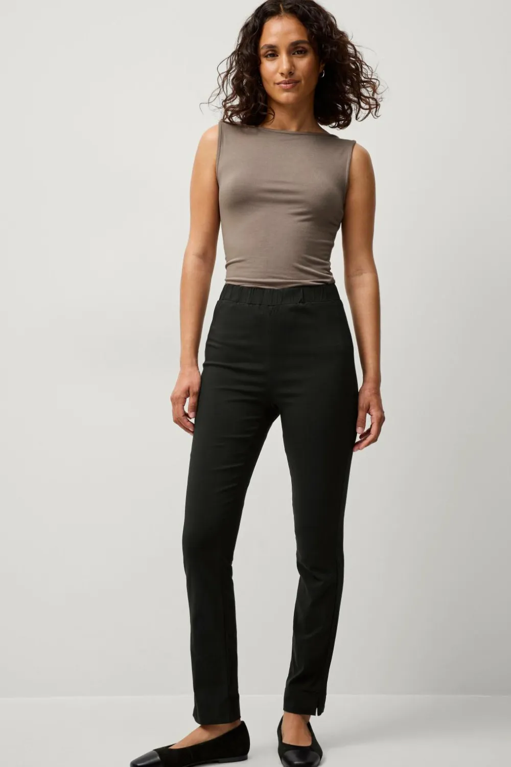 Ellos Bukser>Collection Flexy Slim fit treggings i superstretch Sort