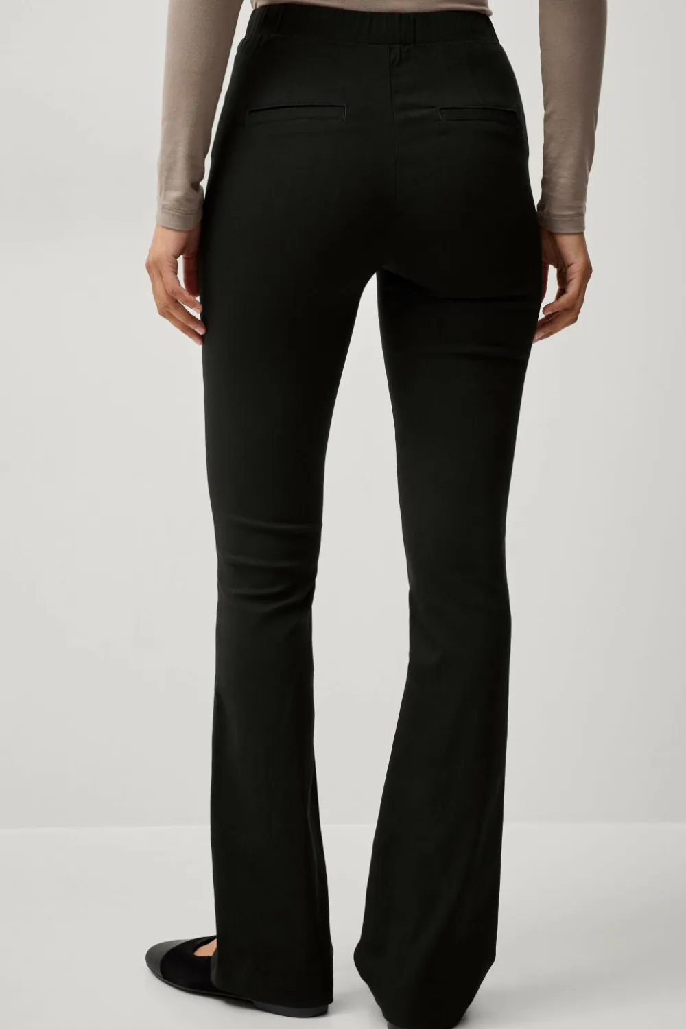 Ellos Collection Flexy Med bootcut treggings i superstretch Sort Discount