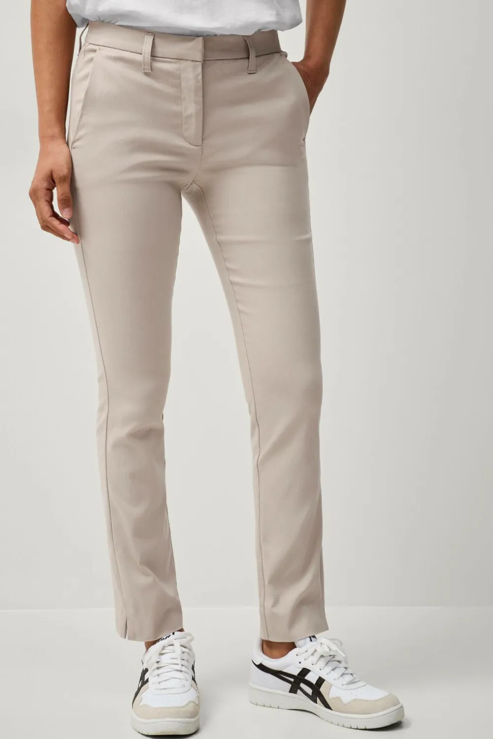 Ellos Bukser>Collection Flexy Slim fit bukser i superstretch Beige