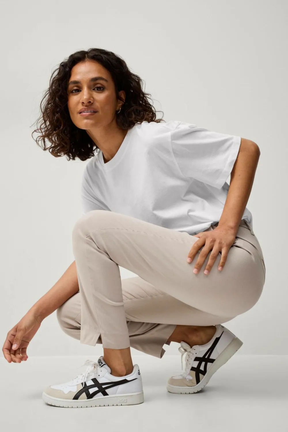 Ellos Bukser>Collection Flexy Slim fit bukser i superstretch Beige