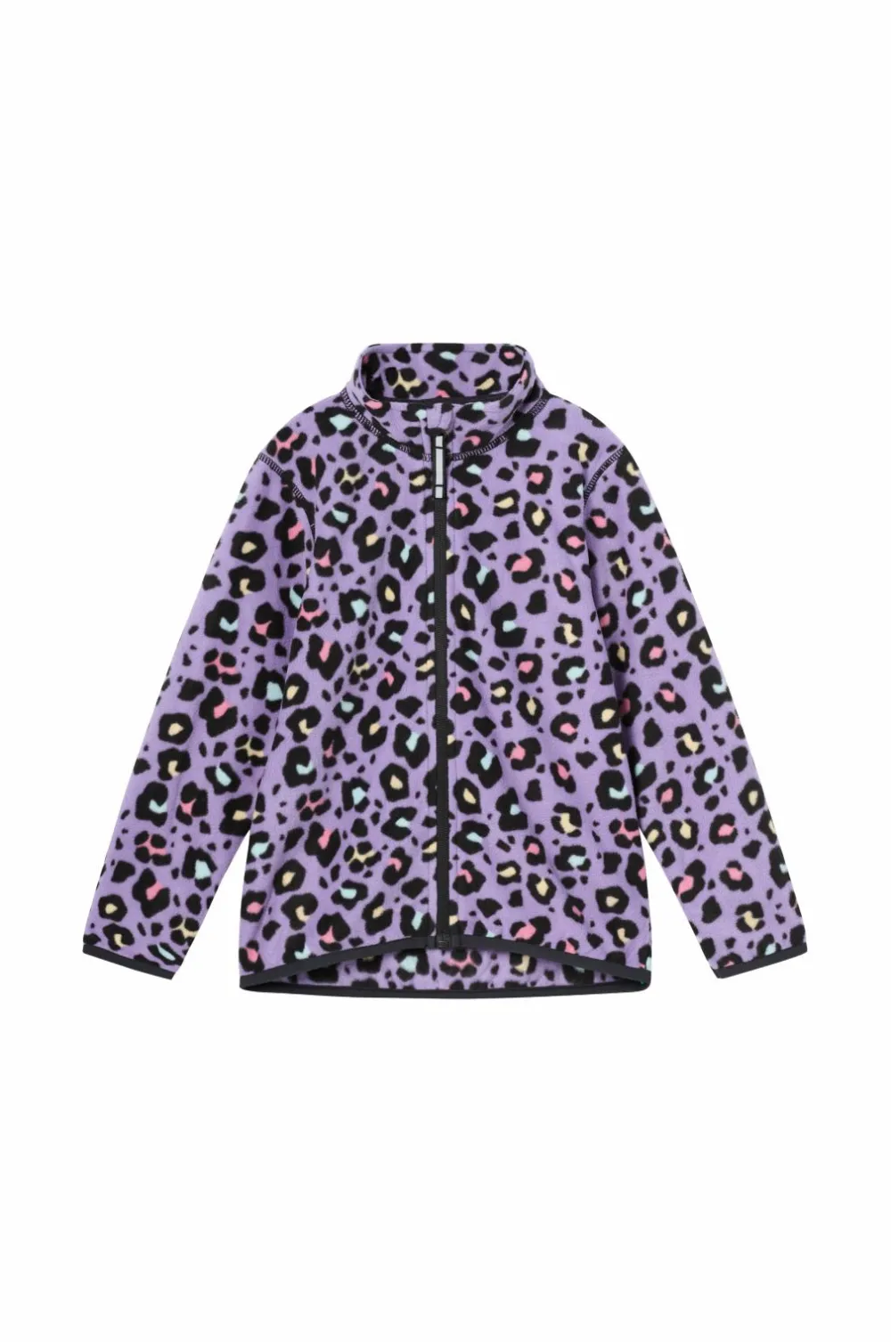 Ellos Trøjer & Cardigans>Collection Fleecetrøje lilla tigermønstret