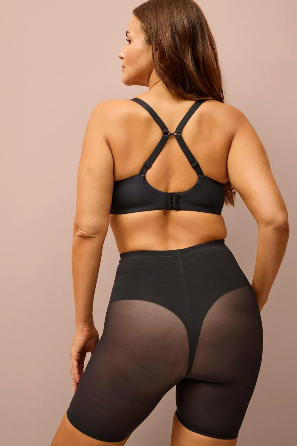 Ellos Trusser|Shaping>Collection Formende shorts - fast støtte Sort