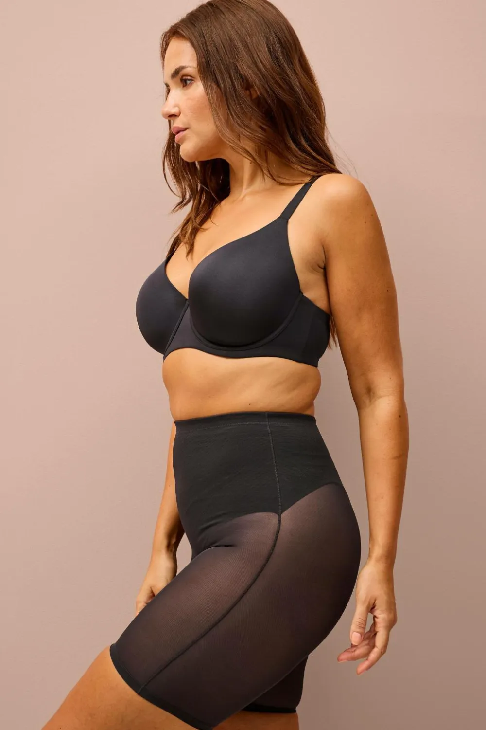 Ellos Trusser|Shaping>Collection Formende shorts - fast støtte Sort