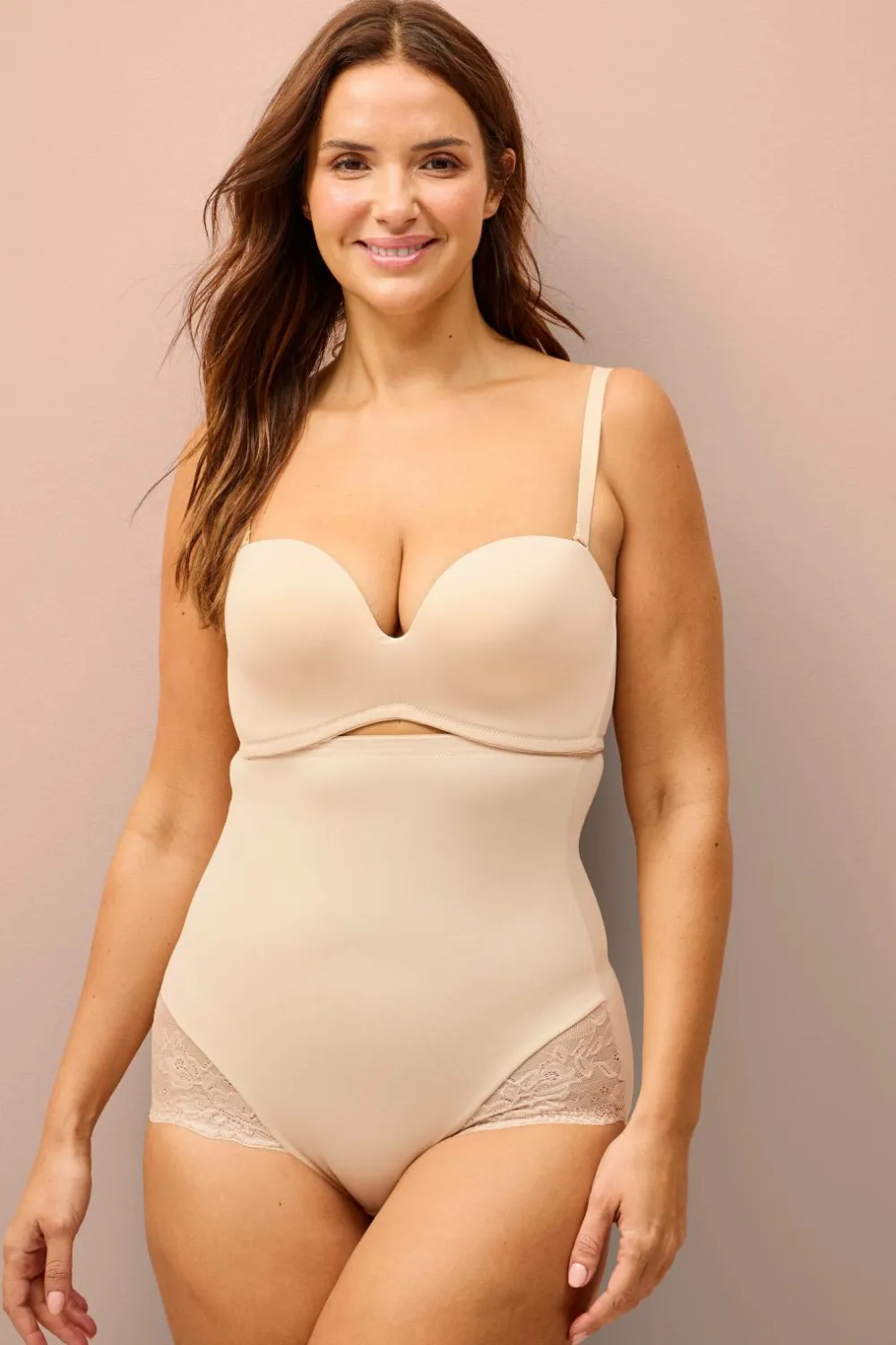 Ellos Shaping|Trusser>Collection Formende trusse med høj talje - medium støtte Beige
