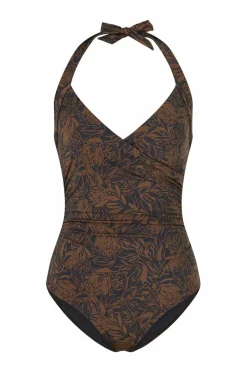 Ellos Collection Halterneck-badedragt Mønstret Discount