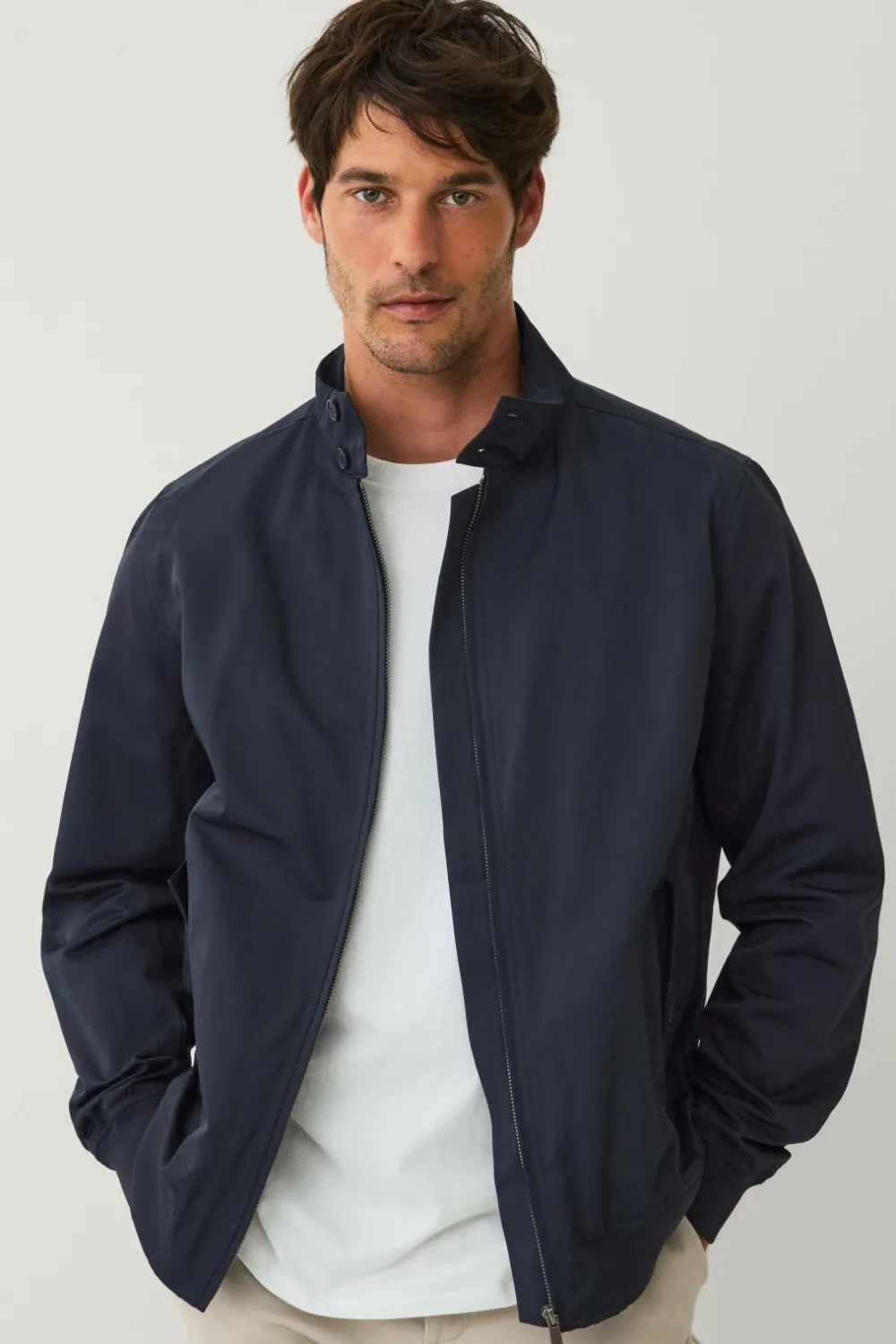 Ellos Jakker & Frakker>Collection Harrington jakke Tom Marineblå