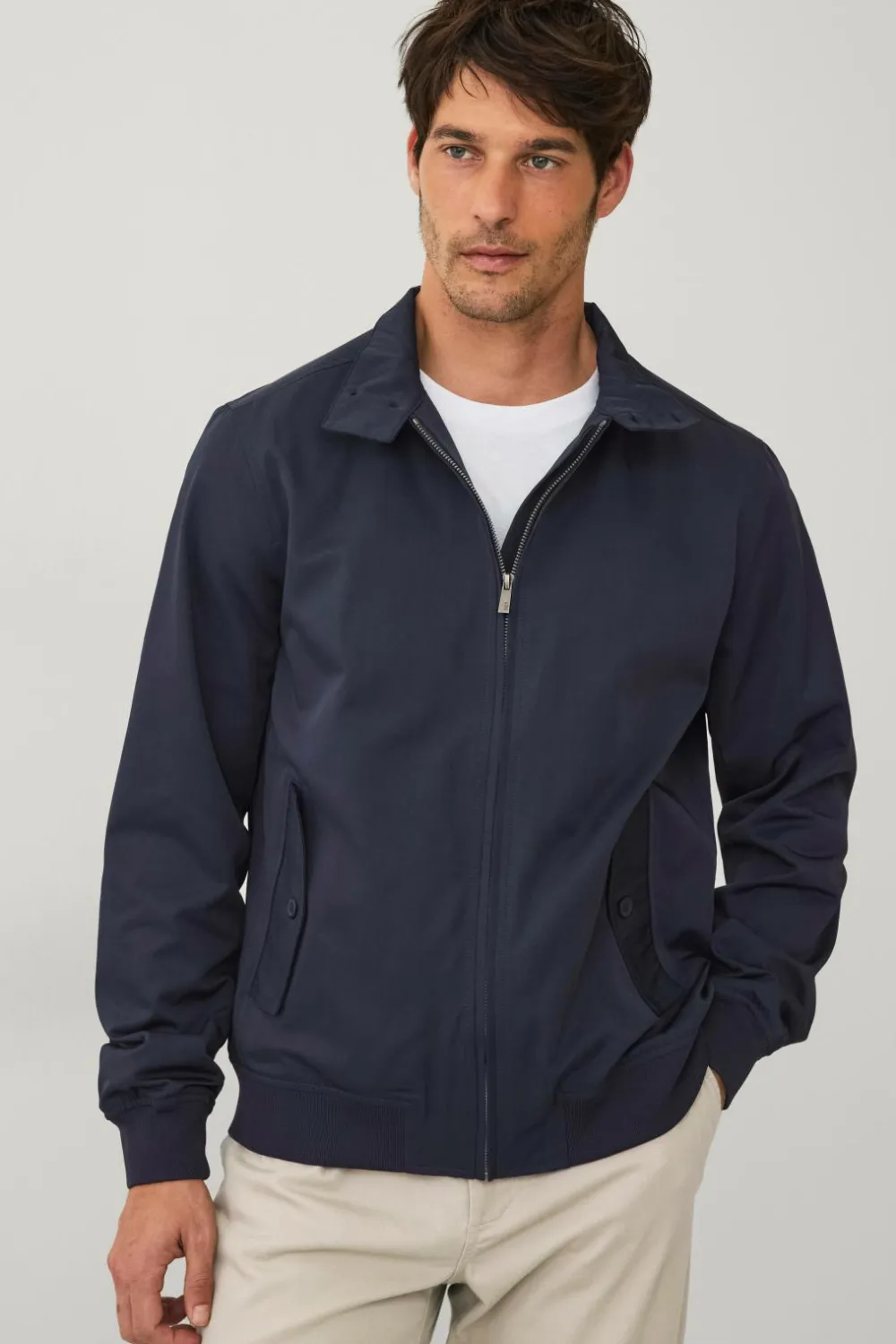 Ellos Jakker & Frakker>Collection Harrington jakke Tom Marineblå