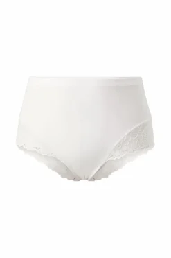 Ellos Collection Hipstertrusse med blondedetaljer Hvid