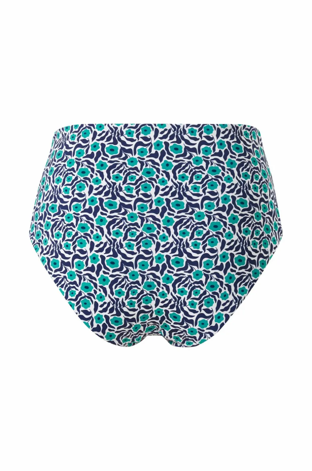 Ellos Badetøj|Badetøj>Collection Høj, helt foret bikinitrusse Grønblomstret