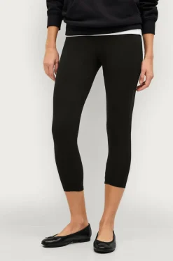 Ellos Tights & Leggings>Collection Højtaljede 3/4-lange leggings Sort