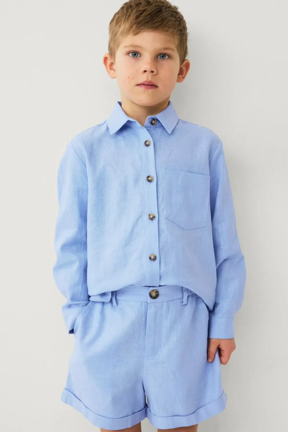 Ellos Collection Hørshorts Martin Mini Blå Online