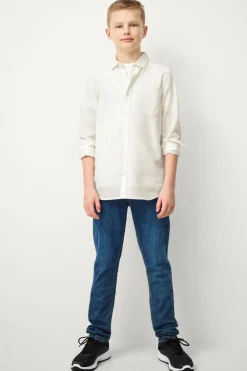 Ellos Collection Hørskjorte Melker Hvid Outlet