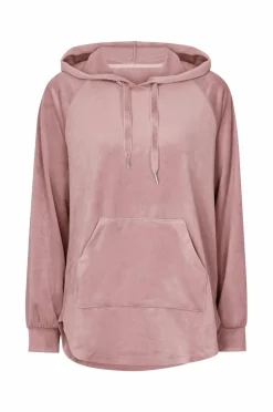 Ellos Collection Hættetrøje i velour Rosa Sale