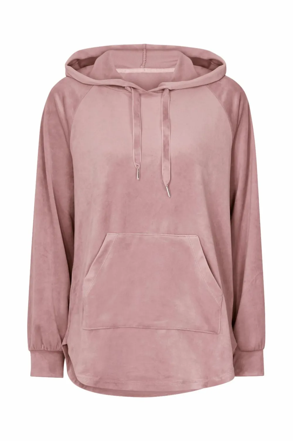 Ellos Collection Hættetrøje i velour Rosa Sale