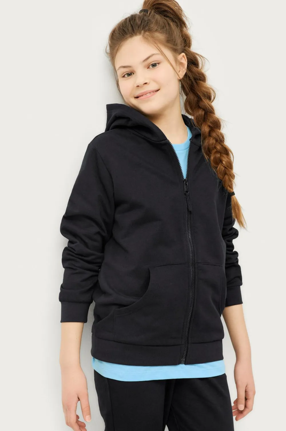 Ellos Collection Hættetrøje Basic Sweatshirt Sort Outlet
