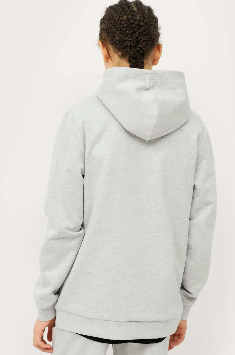 Ellos Basistøj>Collection Hættetrøje Basic Lysegrå melange
