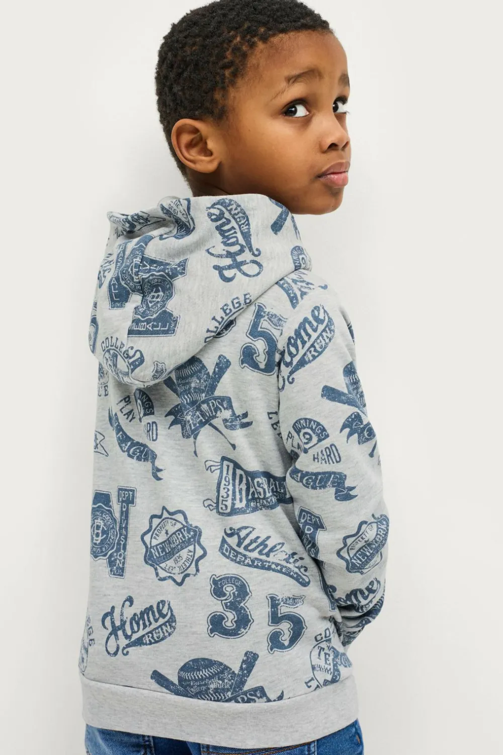 Ellos Sweatshirts & Hoodies>Collection Hættetrøje Cody Grå Melange Game
