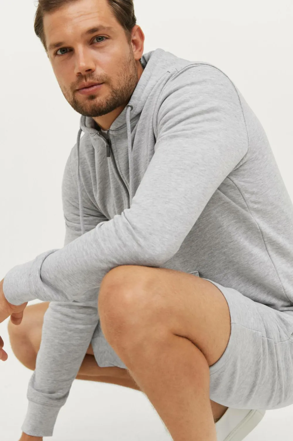 Ellos Collection Hættetrøje John Gråmeleret Discount