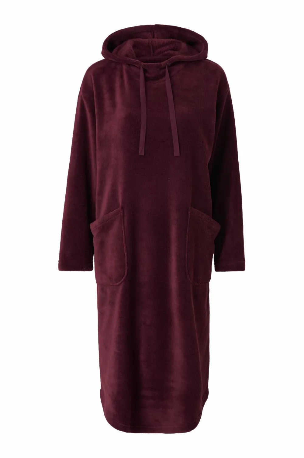 Ellos Collection Hyggelig kjole i fleece Mørkrød Online
