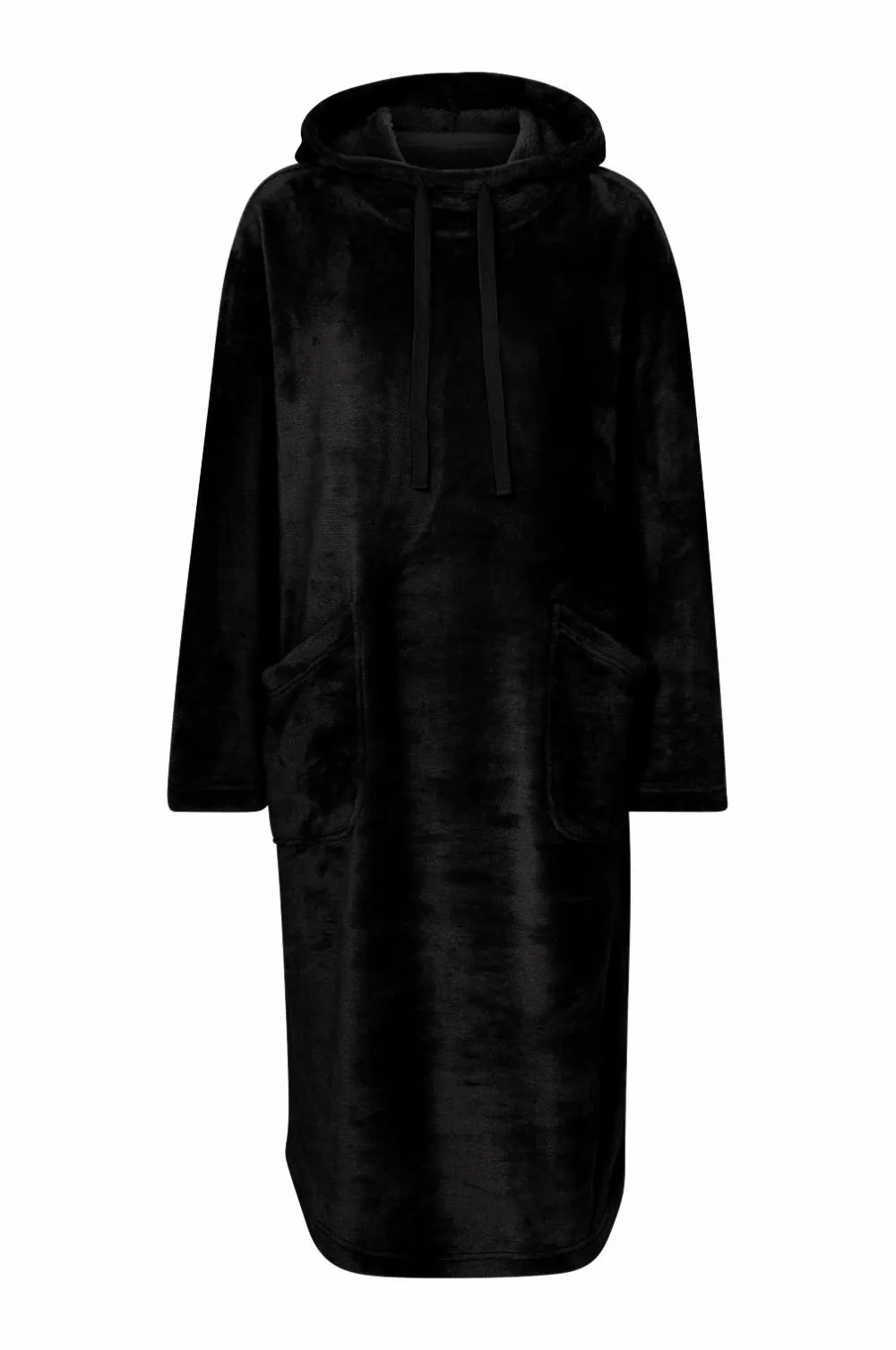 Ellos Loungewear & Homewear>Collection Hyggelig kjole i fleece Sort