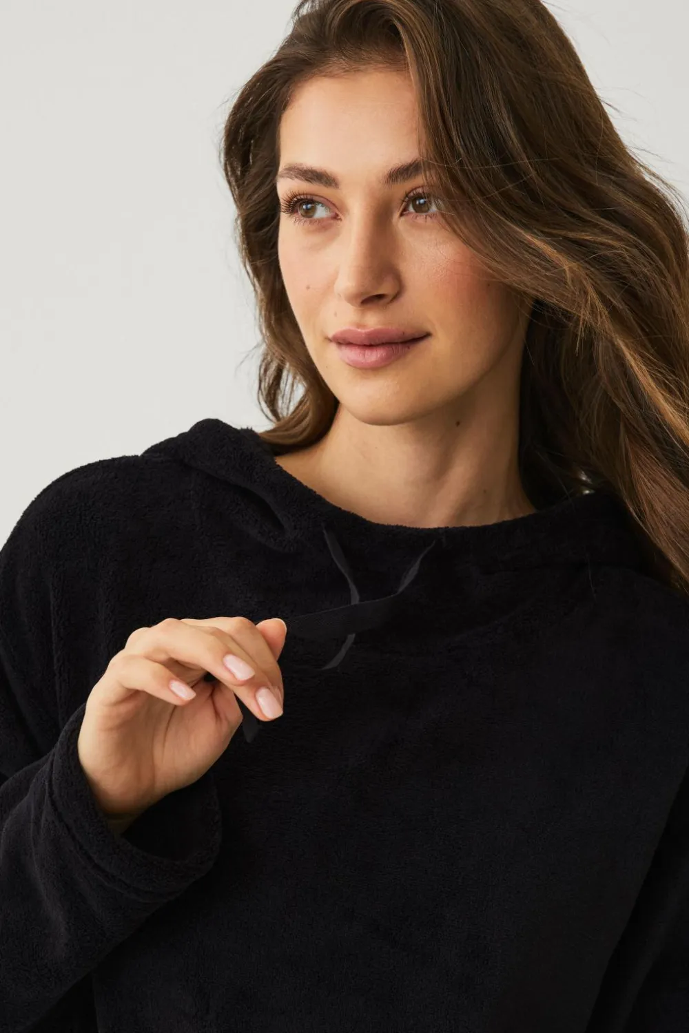 Ellos Loungewear & Homewear>Collection Hyggelig kjole i fleece Sort