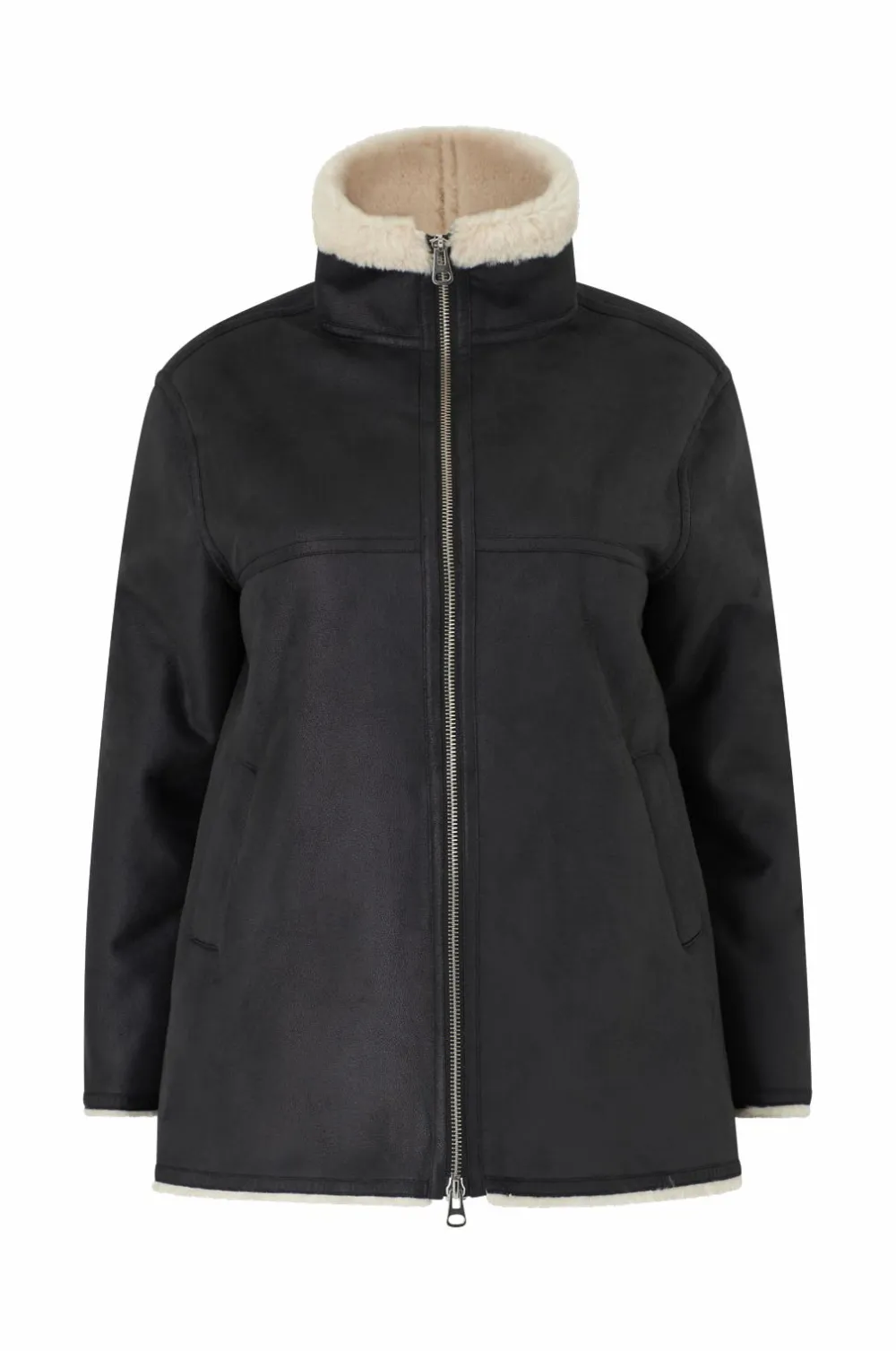 Ellos Jakker & Frakker>Collection Jakke Cecilia Sherling Sort