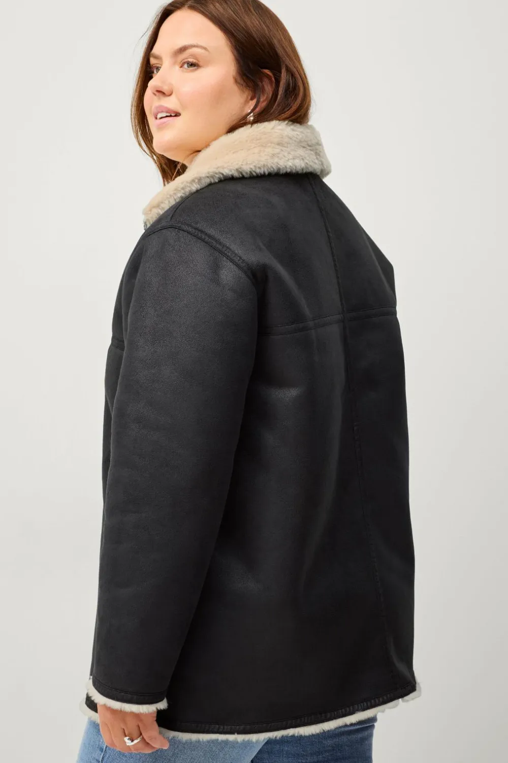 Ellos Jakker & Frakker>Collection Jakke Cecilia Sherling Sort