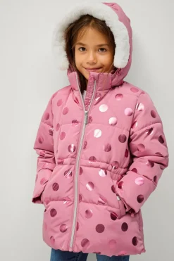 Ellos Overtøj>Collection Jakke Lotta Rosa med prikker