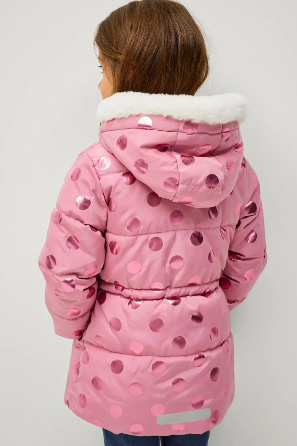 Ellos Overtøj>Collection Jakke Lotta Rosa med prikker