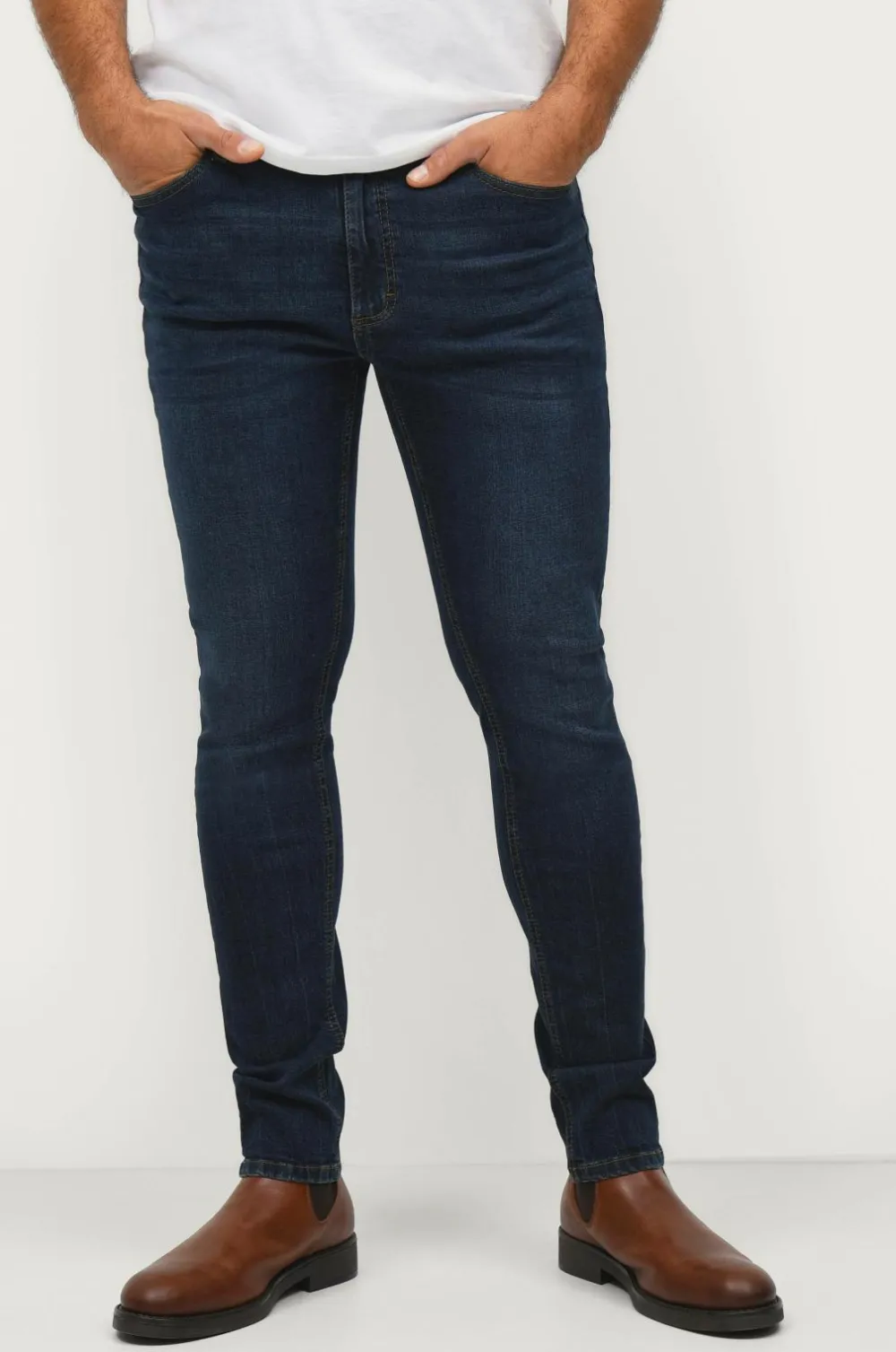 Ellos Jeans>Collection Jeans Nate Slim Fit Indigoblå