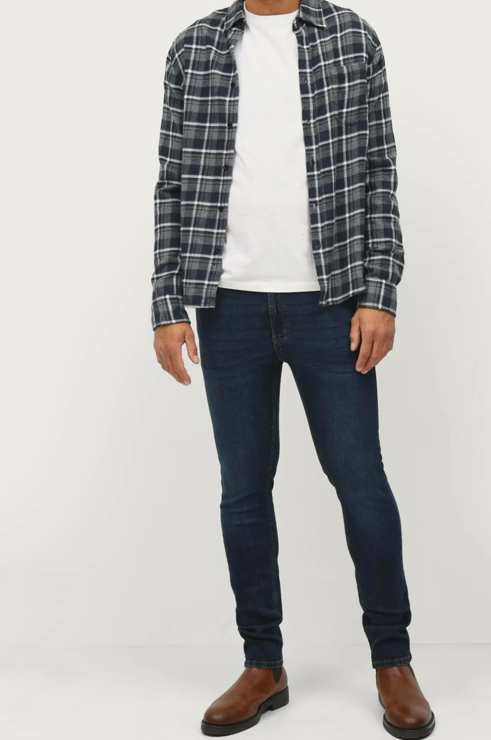 Ellos Jeans>Collection Jeans Nate Slim Fit Indigoblå