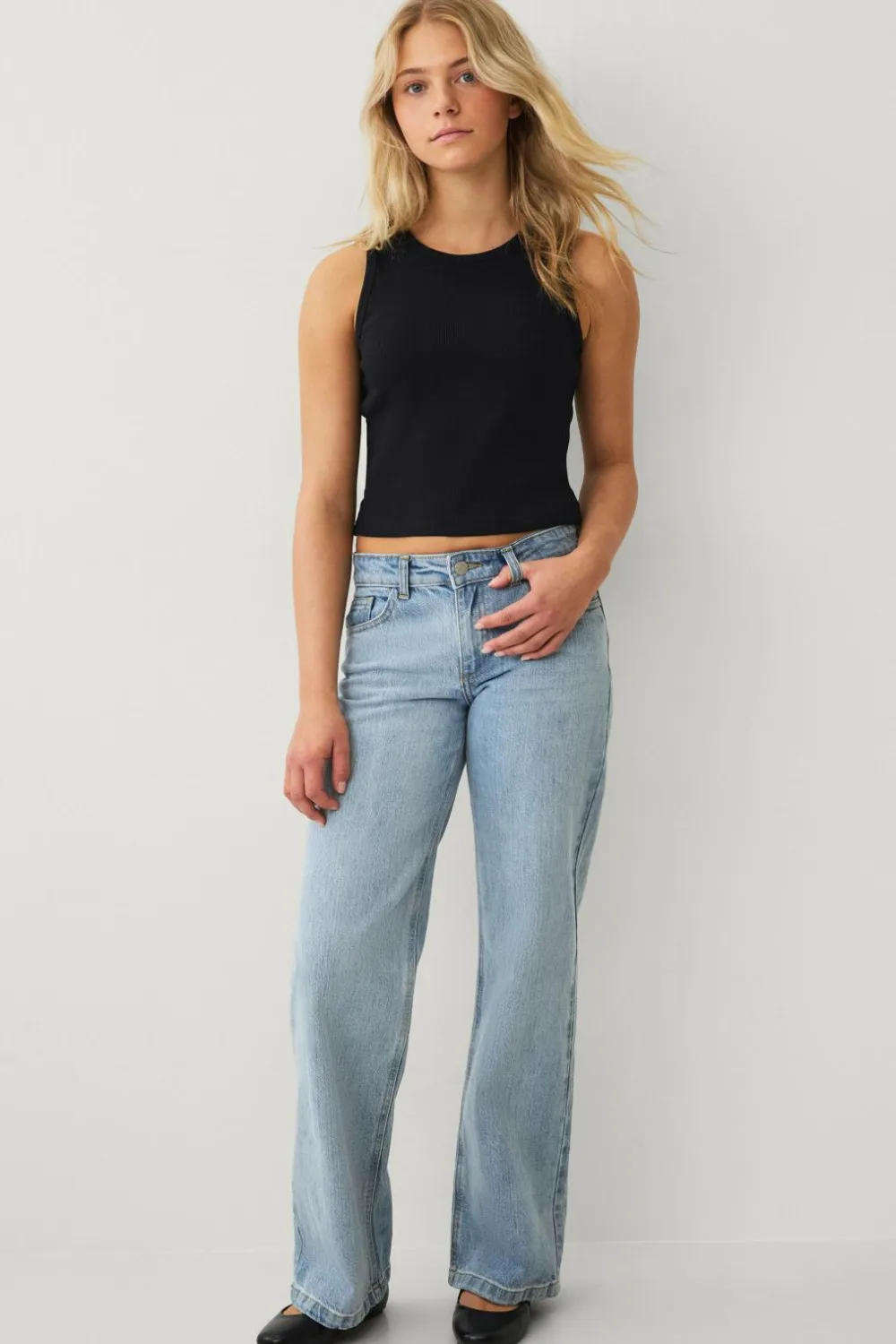 Ellos Jeans>Collection Jeans Betty Lyseblå denim