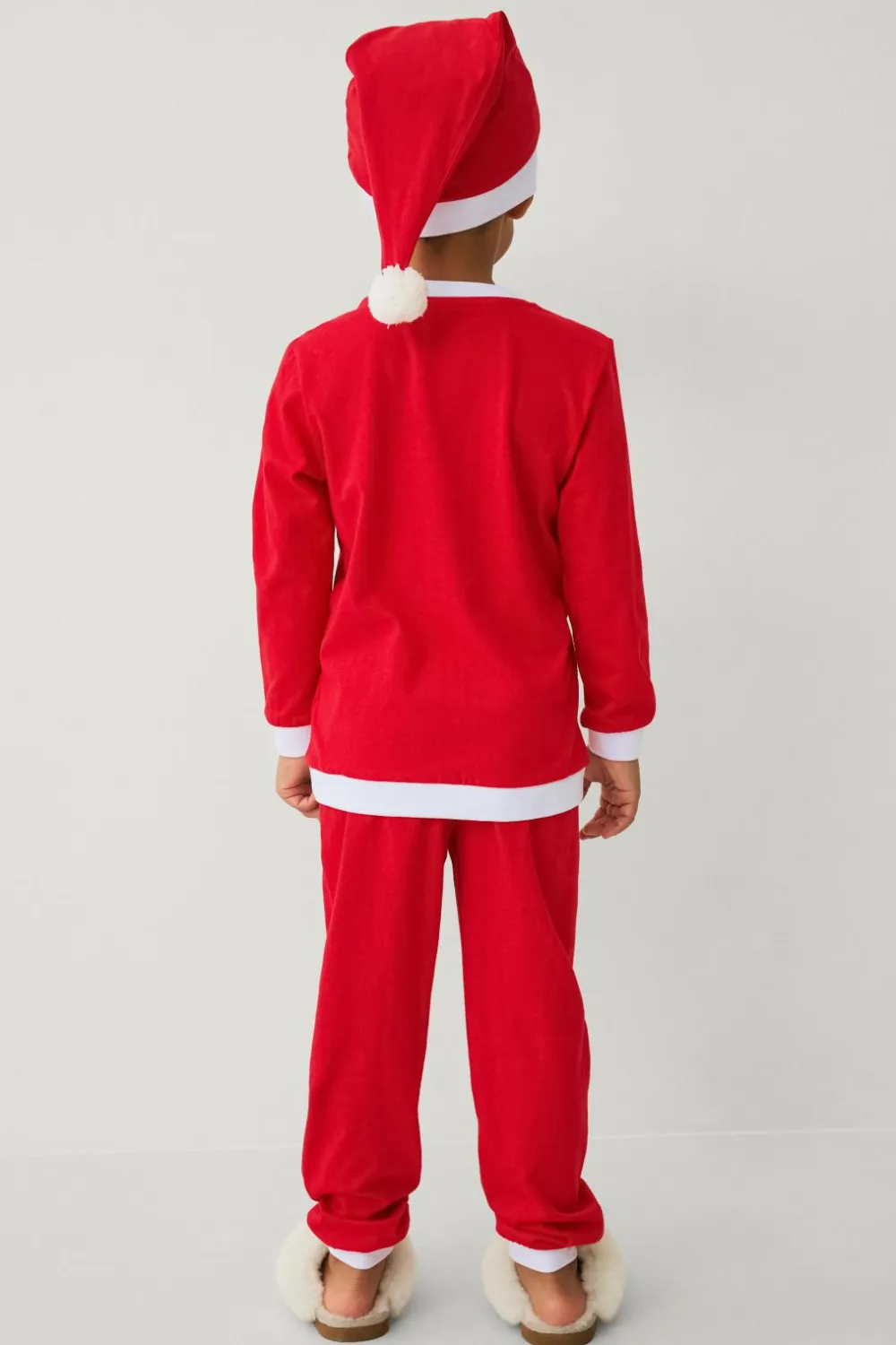 Ellos Sæt Til Børn>Collection Julemandskostume med hætte Tangorød