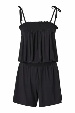 Ellos Strandtøj>Collection Jumpsuit med smockdetalje Sort