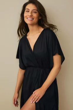 Ellos Collection Kaftan-strandkjole Sort Sale