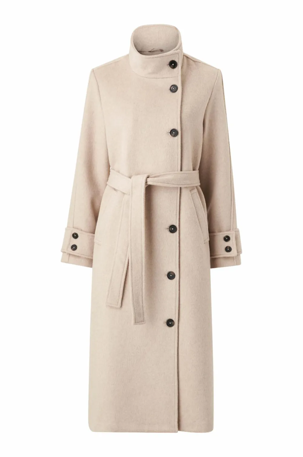 Ellos Collection Kappe med bælte Beige melange New