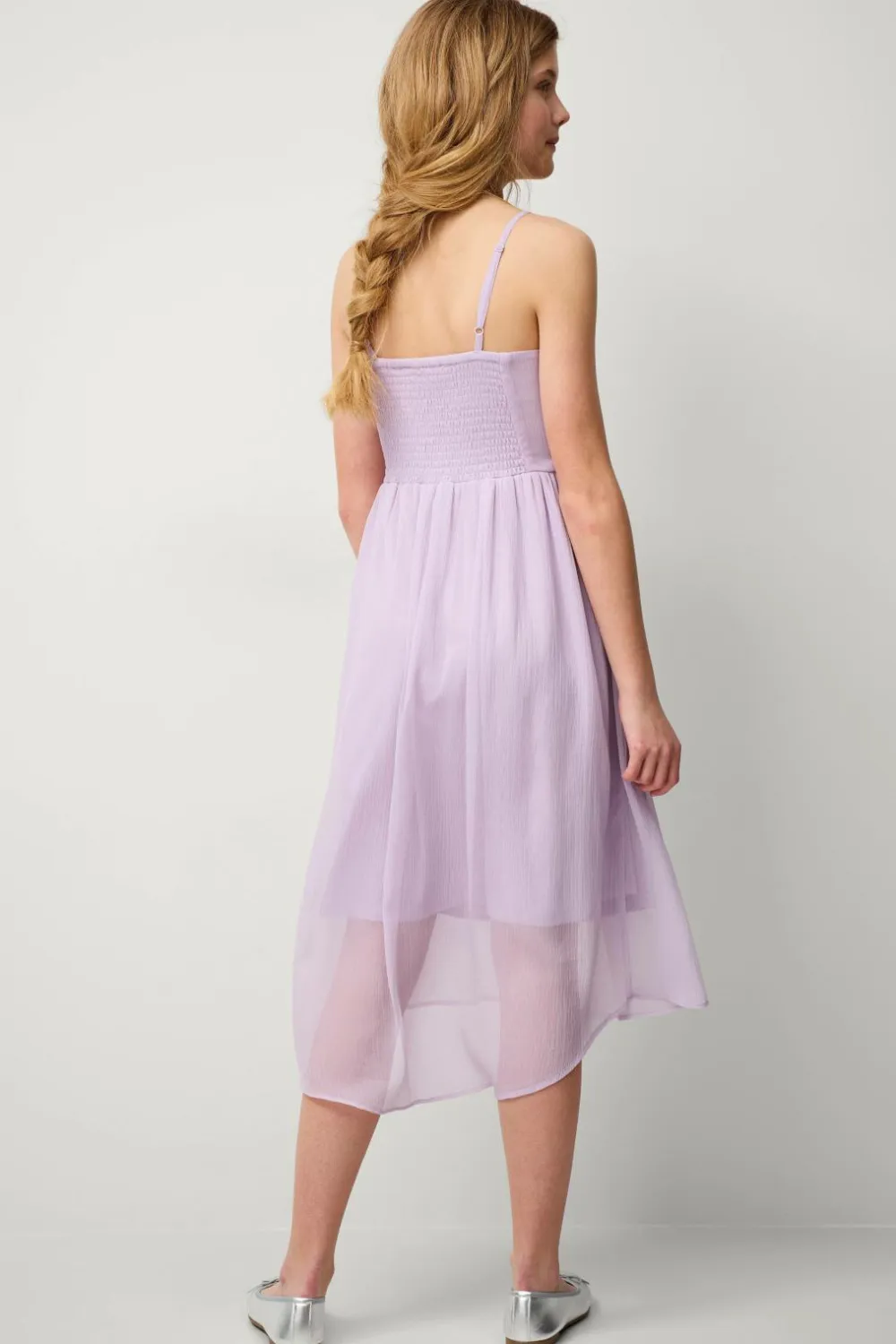Ellos Collection Kjole Lou B Girl Lyslilla New