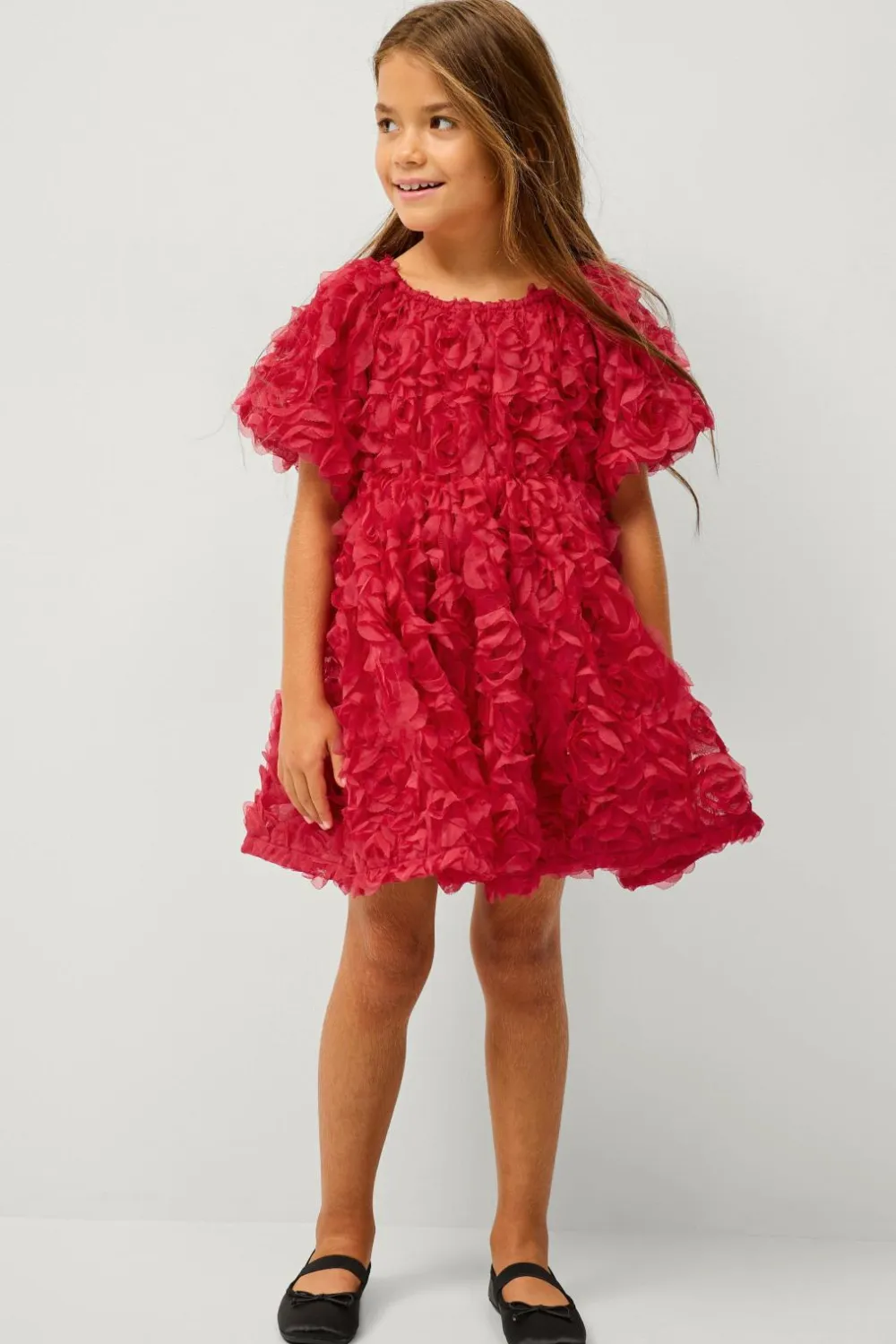 Ellos Collection Kjole Lily Rødmønstret Clearance