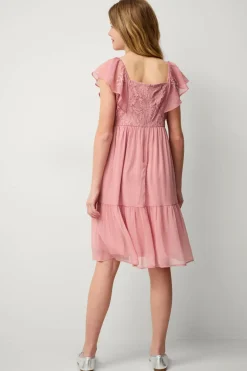 Ellos Collection Kjole Esther B Girl Mørk rosa