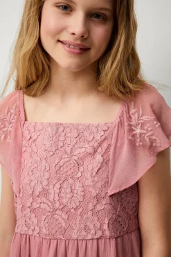Ellos Collection Kjole Esther B Girl Mørk rosa