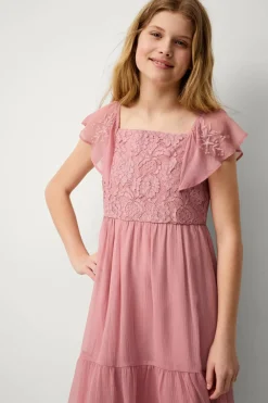 Ellos Collection Kjole Esther B Girl Mørk rosa