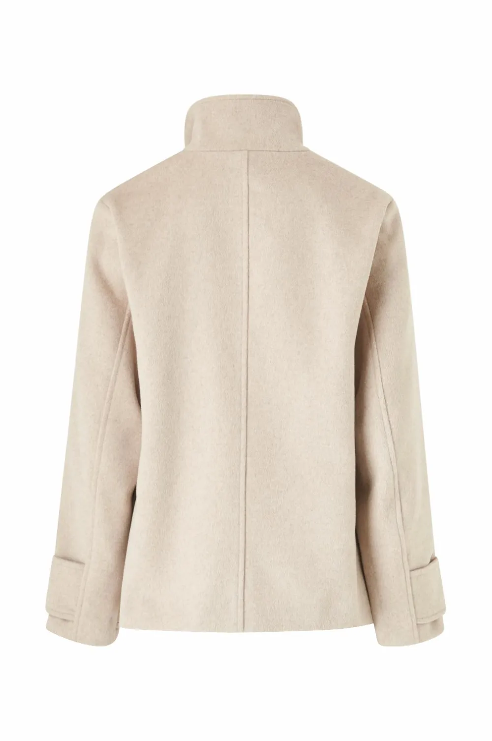 Ellos Jakker & Frakker>Collection Kort dobbeltradet frakke lyse beige