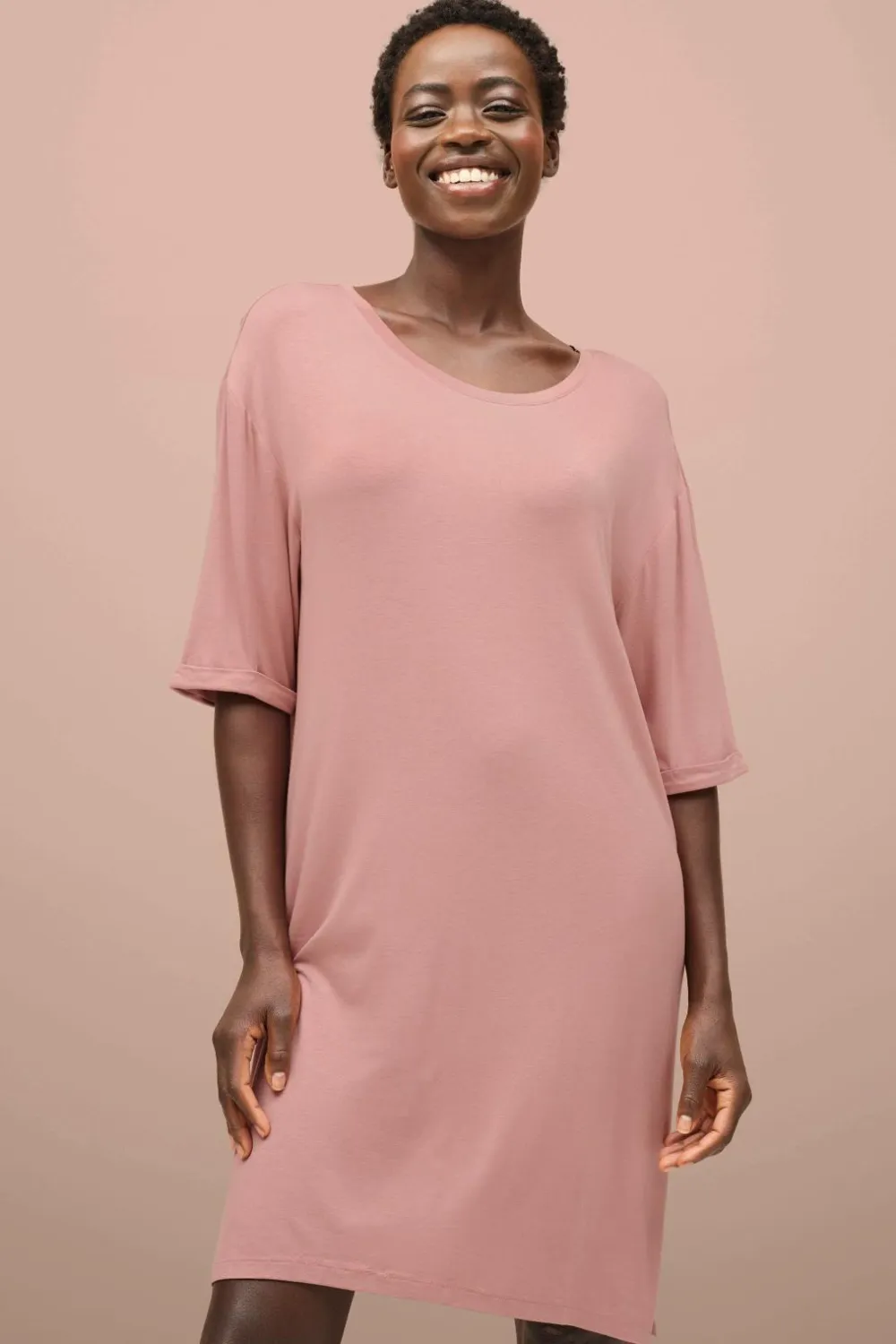 Ellos Loungewear & Homewear>Collection Lang pyjamas t-shirt Pink