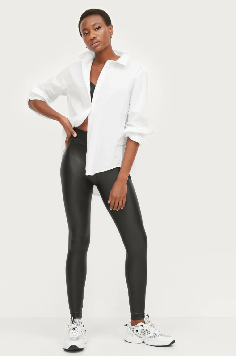 Ellos Tights & Leggings>Collection Leggings i PU Sort