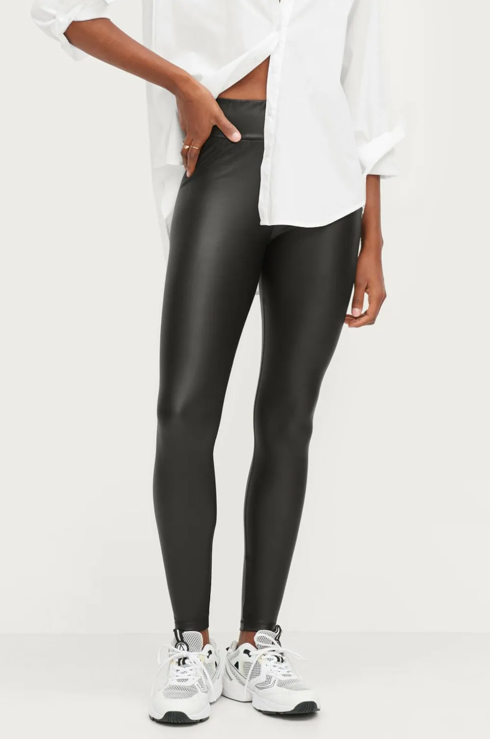 Ellos Tights & Leggings>Collection Leggings i PU Sort