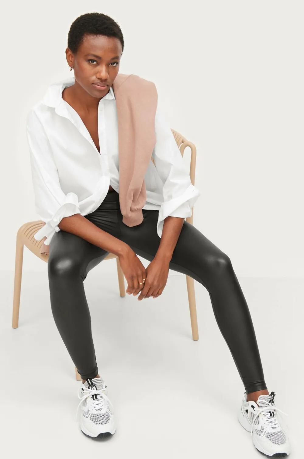 Ellos Tights & Leggings>Collection Leggings i PU Sort