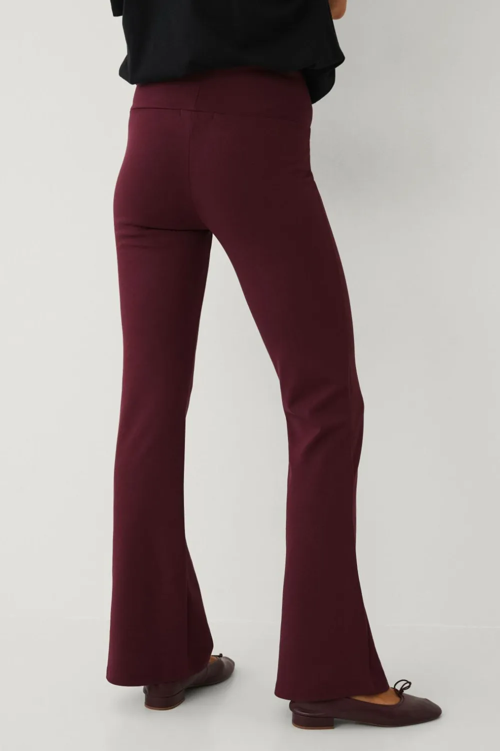 Ellos Tights & Leggings>Collection Leggings med bootcut Vinrød