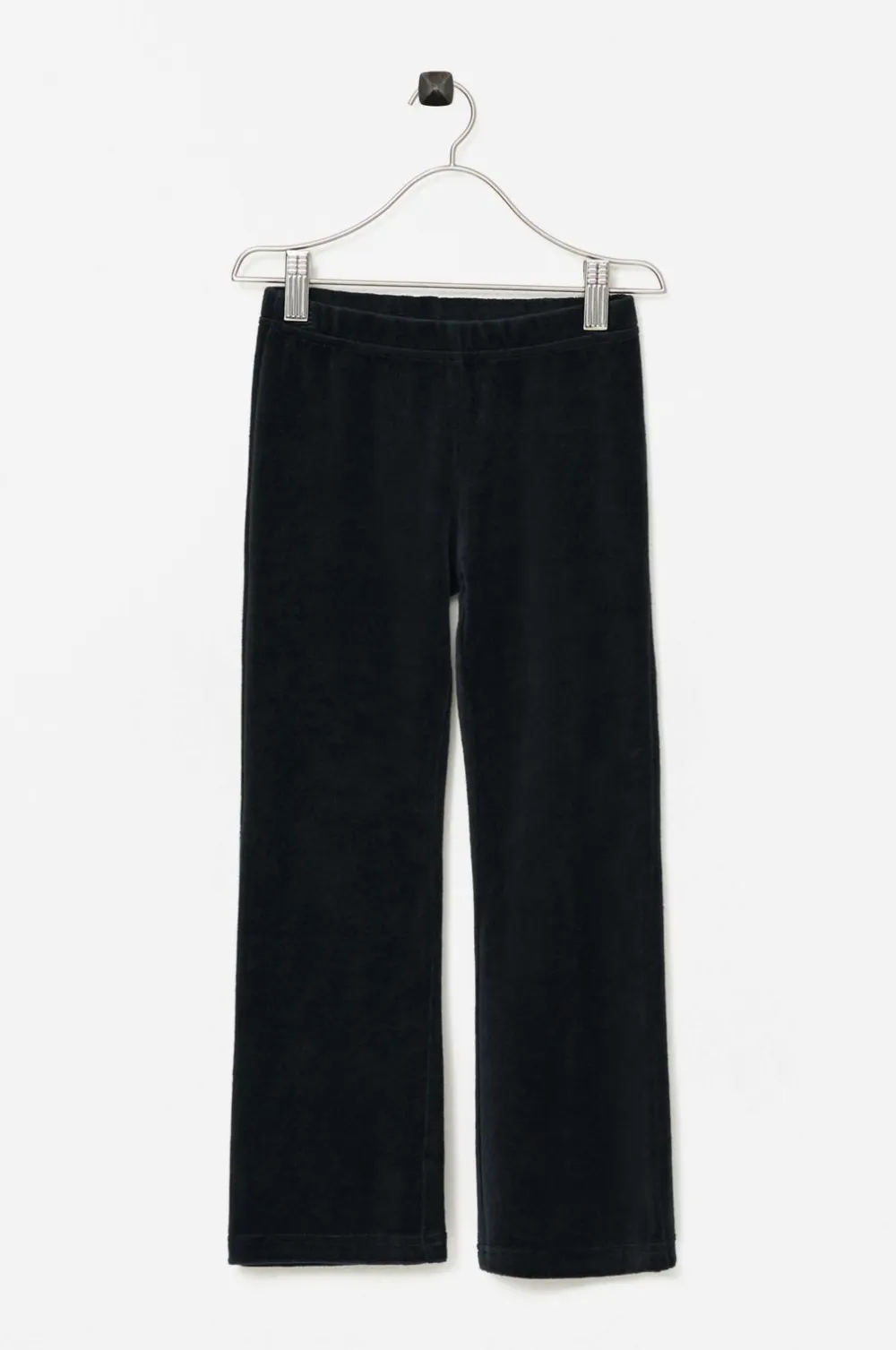 Ellos Collection Leggings Bootcut i velour Black mdf/metal Hot